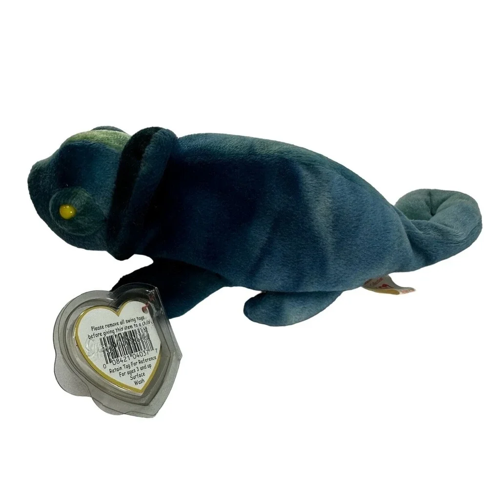 Ty Beanie Baby Rainbow Chameleon 1997 Original Tag‎ Excellent Condition